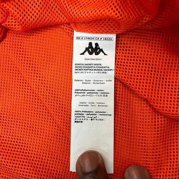 NWT Kappa 1pc Orange Flame Hoodie - Picture 4 of 4